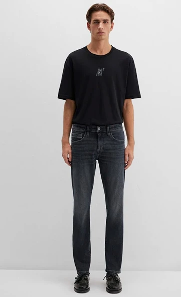 Mavi 0042286535 Jake Mavi Pro Vintage Smoke Jean Erkek Kot Pantolon - Resim 4