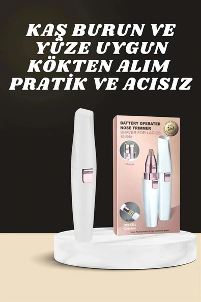 LitaeTrend Kulak Burun ve Yüz Epilasyon Aleti ve Yüz Masaj Aleti İkili Cilt Bakım Seti ürün görseli 1