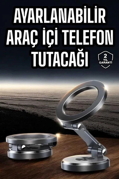 LitaeTrend Araç İçi Telefon Tutacağı Manyetik Tasarım Ayarlanabilir - Resim 2