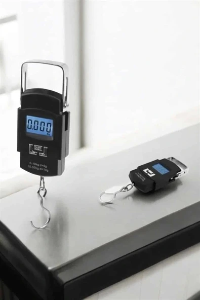 LitaeTrend 50 Kg El Kantarı Ağırlık Ölçer Dijital Ekranlı Kancalı Portatif - Resim 5