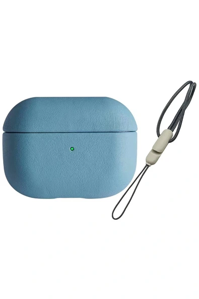 LitaeTrend Airpods Pro 2 (2.nesil) 405 Deri Kılıf - Sierra Blue ürün görseli 1
