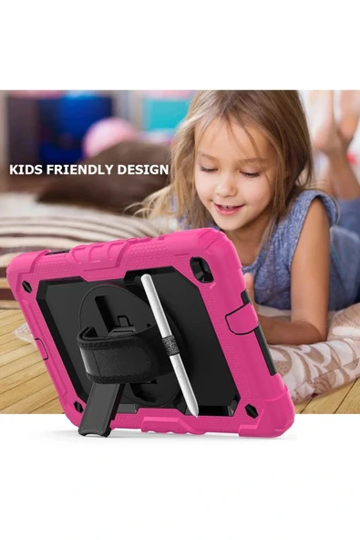 LitaeTrend Samsung Galaxy T290 Tab A 8 Kılıf Pars Tablet Kapak - Pembe - Resim 6