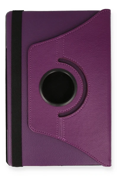 LitaeTrend Lenovo M10 FHD Plus X606F Kılıf 360 Tablet Deri Kılıf - Mürdüm - Resim 3