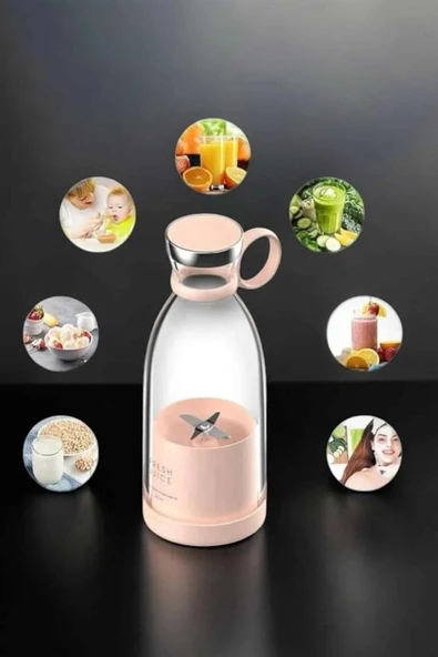 LitaeTrend El Blender Taşınabilir Meyve Blender Şarj Edilebilir Taşınabilir Blender Elektrikli - Resim 5