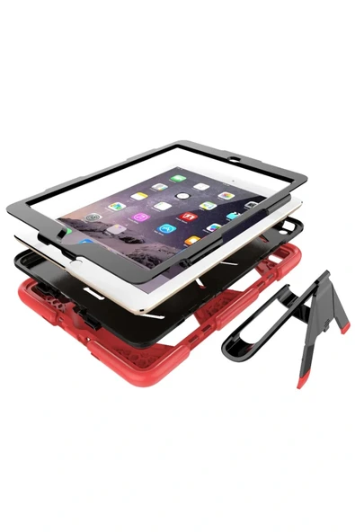 LitaeTrend iPad 5 Air 9.7 Kılıf Griffin Tablet Kapak - Kırmızı - Resim 6