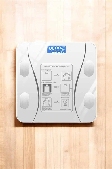 LitaeTrend Akıllı TLT Dijital Baskül Yağ Su Kas Vücut Kitle Kilo Ölçer TLT - Resim 3