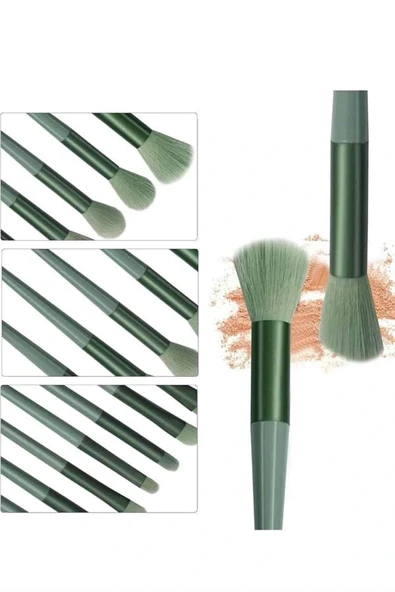 LitaeTrend Profesyonel Makyaj Fırça Seti 13 Parça Yumuşak Kıllı Fırça Seti Far Fırçası - Resim 5