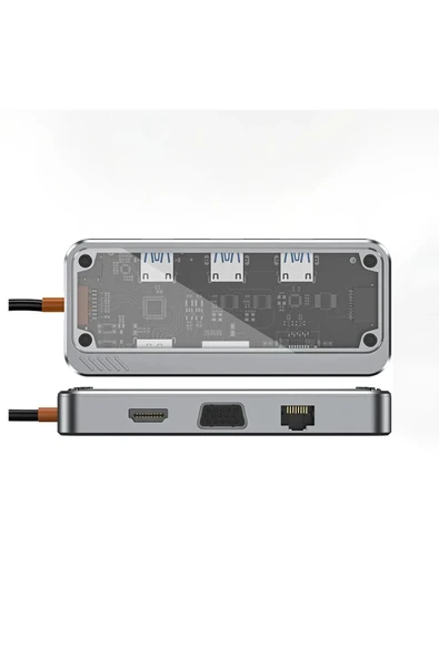 LitaeTrend Dönüştürücü 10in1 Hub SW10V - Gri ürün görseli 1