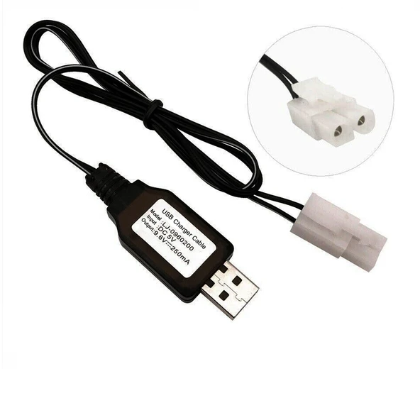 9.6V NI-CD / NI-MH Oyuncak Bataryası USB Şarj Kablosu ürün görseli