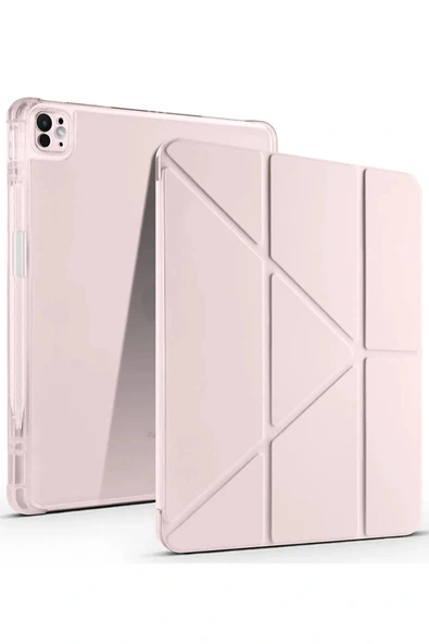 LitaeTrend iPad Air 13 (2024) Kılıf Kalemlikli Mars Tablet Kılıfı - Rose Gold ürün görseli 1