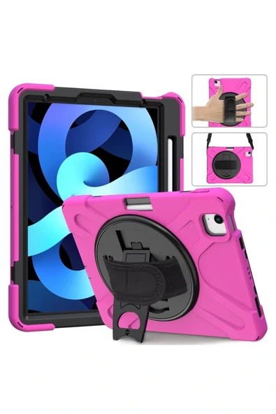 LitaeTrend iPad Pro 11 (2020) Kılıf Amazing Tablet Kapak - Pembe - Resim 3