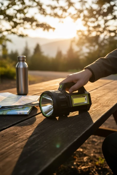Volemi V-069 Uzun Menzilli Şarjlı Kamp Lambası El Feneri – Deprem, Acil Durum, Bahçe Ve Kamp Kullanımı - Resim 7