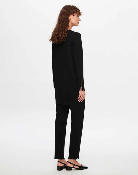 T24Y-7000 MISSDALIDA DAR PAÇA TRİKO PANTOLON - Resim 3