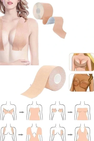 LitaeTrend Göğüs Bandı Toparlayıcı ve Şekillendirici Tere ve Suya Dayanıklı Esnek Yapılı Hassas Ciltlere Uygun - Resim 5