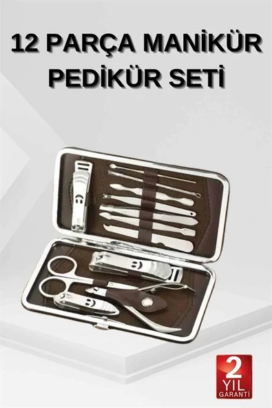 LitaeTrend 12 Parça El Ayak Temizleme Pense Kir Temizleme Aparatı Kaş Cımbızı - Resim 2