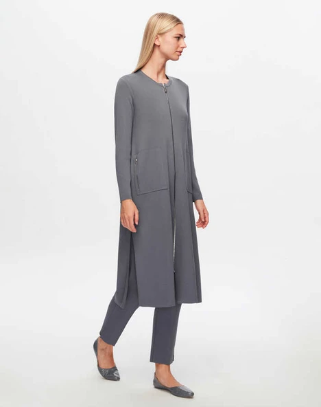 T24Y-9014 MISSDALIDA FERMUARLI UZUN HIRKA - Resim 11