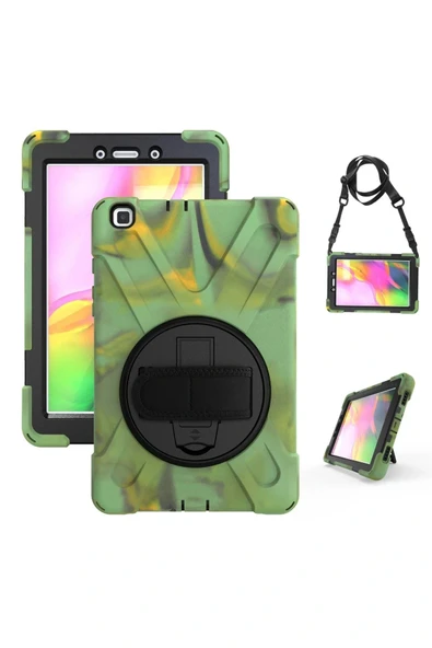 LitaeTrend Samsung Galaxy T290 Tab A 8 Kılıf Amazing Tablet Kapak - Kamuflaj - Resim 5