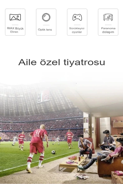 LitaeTrend Shinecon SC-G04E 3D Sanal Gerçeklik Gözlüğü - Siyah - Resim 3