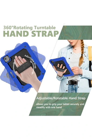 LitaeTrend iPad Pro 11 (2020) Kılıf Pars Tablet Kapak - Mavi - Resim 6