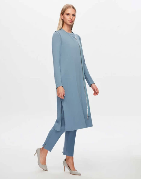 T24Y-7000 MISSDALIDA DAR PAÇA TRİKO PANTOLON - Resim 4