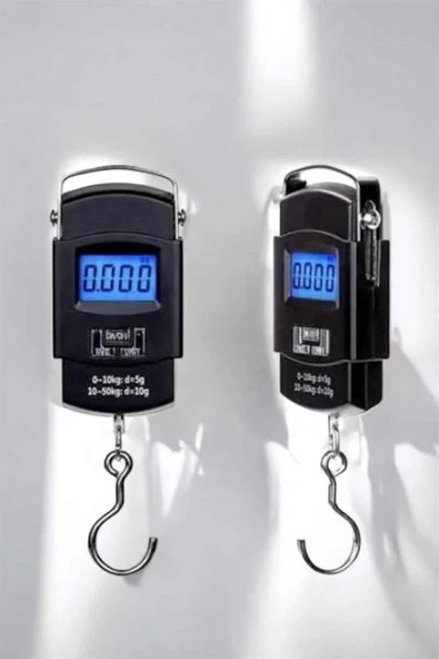 LitaeTrend 50 Kg El Kantarı Ağırlık Ölçer Dijital Ekranlı Kancalı Portatif - Resim 4