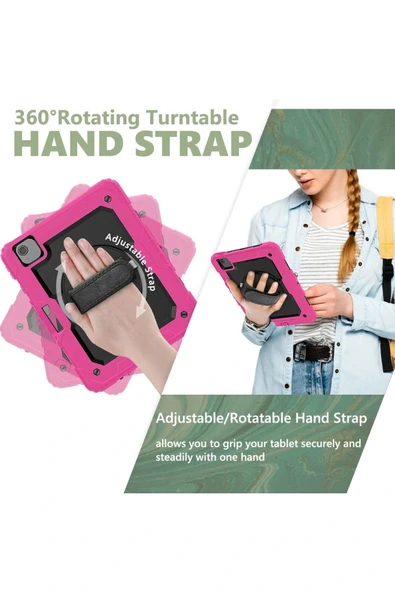 LitaeTrend iPad Pro 11 (2020) Kılıf Pars Tablet Kapak - Pembe - Resim 6