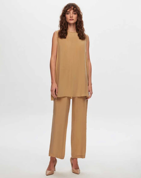 T24Y-6007 MISSDALIDA KOLSZU CUPRO TUNİK - Resim 6