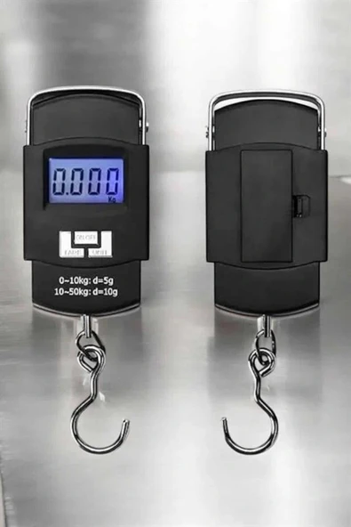 LitaeTrend Ağırlık Ölçer 50 Kg El Terazisi El Kantarı Pilli Led Ekran - Resim 5