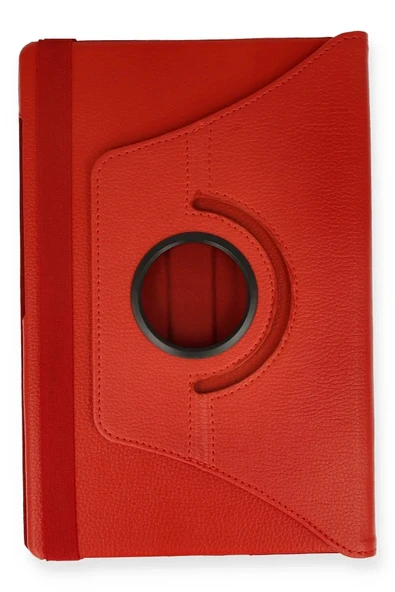 LitaeTrend Lenovo M10 FHD Plus X606F Kılıf 360 Tablet Deri Kılıf - Kırmızı - Resim 2