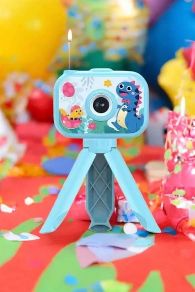 LitaeTrend Ayaklı Mini Fotoğraf Makinesi Çocuk Için Eğitici Video Kamera - Resim 4