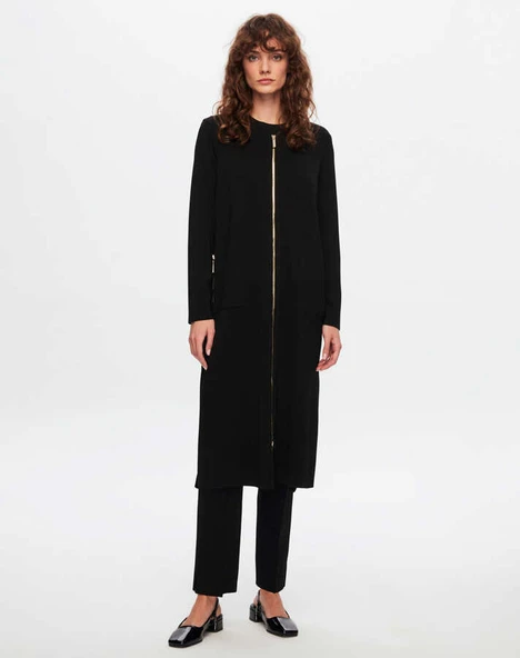 T24Y-9014 MISSDALIDA FERMUARLI UZUN HIRKA ürün görseli