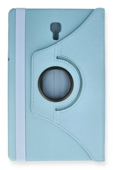 LitaeTrend Samsung Galaxy T590 Tab A 10.5 Kılıf 360 Tablet Deri Kılıf - Turkuaz - Resim 2