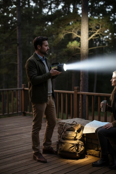 Volemi V-069 Uzun Menzilli Şarjlı Kamp Lambası El Feneri – Deprem, Acil Durum, Bahçe Ve Kamp Kullanımı - Resim 8