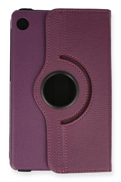 LitaeTrend Huawei MatePad T8 8 Kılıf 360 Tablet Deri Kılıf - Mürdüm - Resim 2