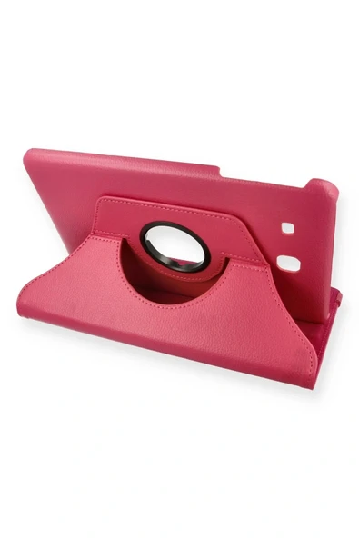 LitaeTrend Samsung Galaxy T560 Tab E 9.7 Kılıf 360 Tablet Deri Kılıf - Pembe ürün görseli 1