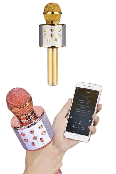 LitaeTrend Bluetooth Hoparlör USB AUX SD Kart Kaoroke Mikrofon Uzun Pil Ömrü - Resim 3