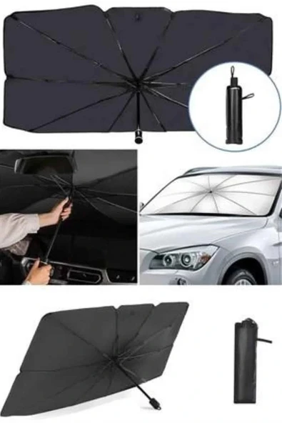 LitaeTrend Tüm Araçlar İçin Şemsiye Güneşlik Ön Cama Uygun Özel Kaplama - Resim 4