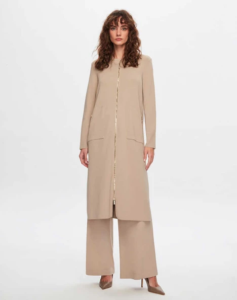 T24Y-9014 MISSDALIDA FERMUARLI UZUN HIRKA - Resim 5