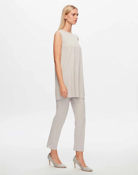 T24Y-6000 MISSDALIDA BASİC KOLSUZ TRİKO TUNİK - Resim 12