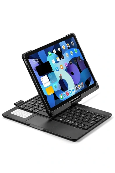LitaeTrend iPad Pro 11 (2021) Kılıf Magic Dönen Klavyeli Tablet Kılıf - Siyah - Resim 3