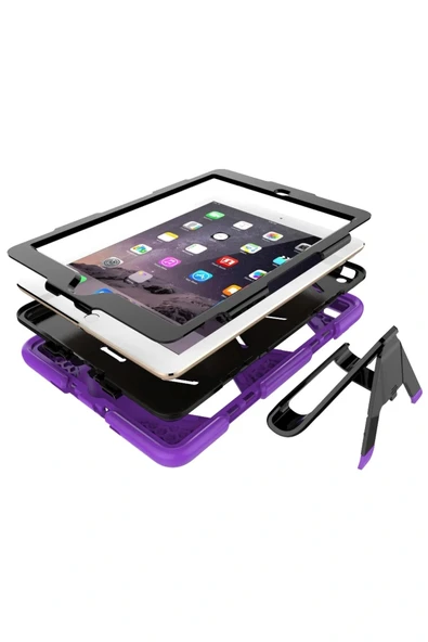 LitaeTrend iPad 5 Air 9.7 Kılıf Griffin Tablet Kapak - Mor - Resim 6