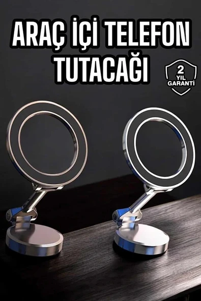 LitaeTrend Telefon Tutucu Tüm Arabalara Uyumlu Araç İçi Katlanabilir Manyetik Tasarım - Resim 2