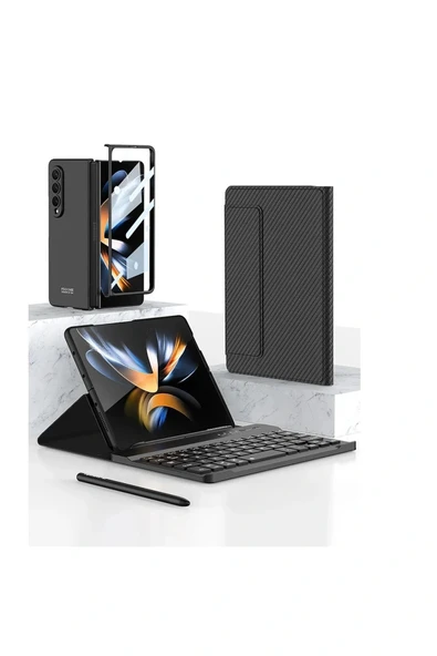 LitaeTrend Universal Universal Kılıf Fold Klavye - Karbon Siyah - Resim 2
