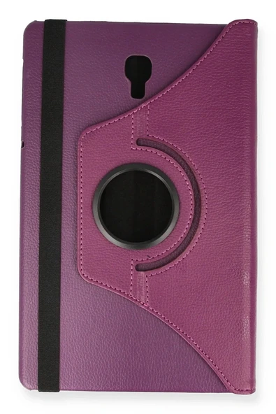 LitaeTrend Samsung Galaxy T590 Tab A 10.5 Kılıf 360 Tablet Deri Kılıf - Mürdüm - Resim 2