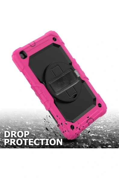 LitaeTrend Samsung Galaxy T290 Tab A 8 Kılıf Pars Tablet Kapak - Pembe - Resim 2