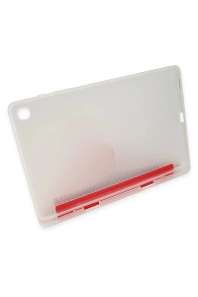 LitaeTrend Samsung Galaxy X200 Tab A8 10.5 Kılıf Kalemlikli Mars Tablet Kılıfı - Kırmızı - Resim 6