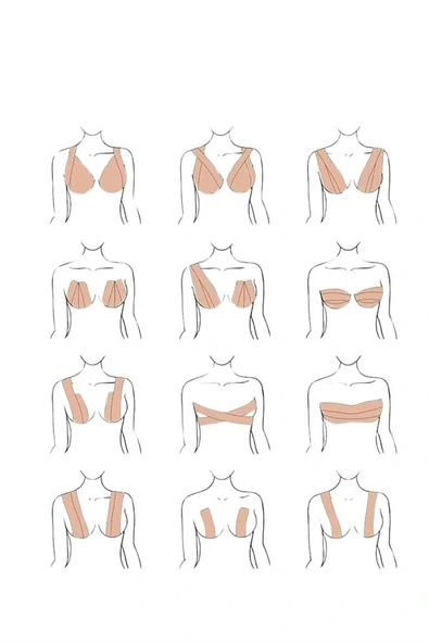 LitaeTrend Toparlayıcı Göğüs Bandı Şekillendirici Ten Rengine Uygun Esnek Hassas Ciltlere Uygun - Resim 3