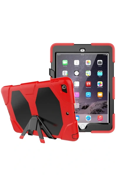 LitaeTrend iPad 5 Air 9.7 Kılıf Griffin Tablet Kapak - Kırmızı - Resim 3