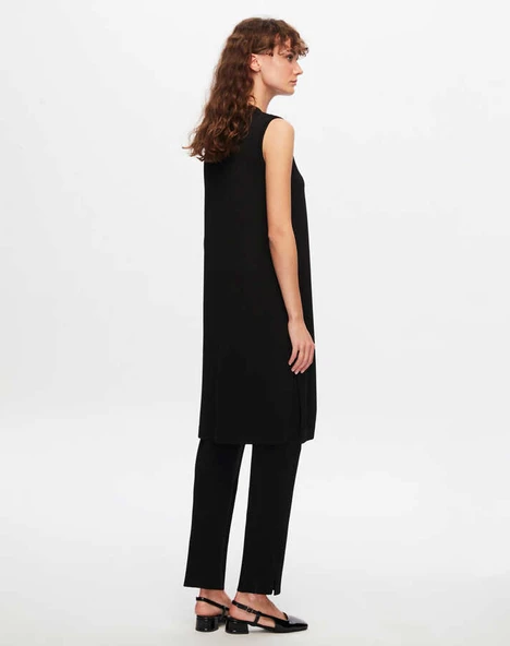 T24Y-6000 MISSDALIDA BASİC KOLSUZ TRİKO TUNİK - Resim 4