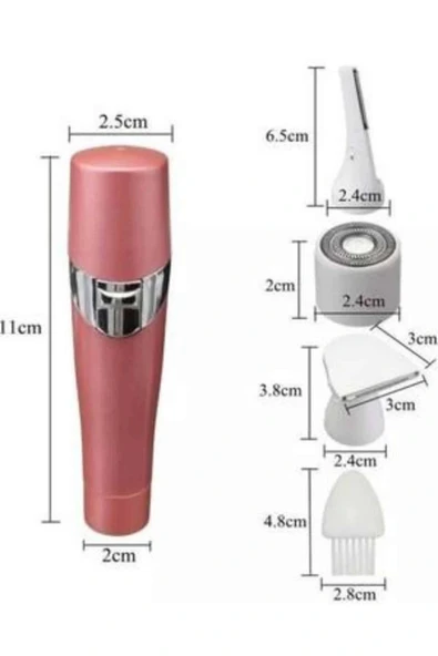 LitaeTrend 3 Başlıklı Kıl Tüy Temizleyici Epilasyon Aleti Tüm Cilt Tiplerine Uygun - Resim 4